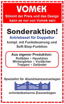Angebote Winterg�rten Zaunalagen Tore und Torantriebe Fenster T�ren Gel�nder aus Schmiedeeisen