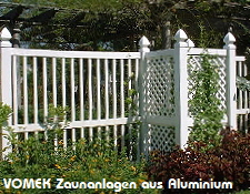 Gartenzäune und Tore aus Aluminium