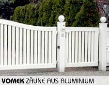 Zaunanlagen aus Aluminium